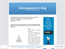 Tablet Screenshot of melissajoanhart.wordpress.com