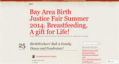 Desktop Screenshot of bayareabirthjusticefair.wordpress.com