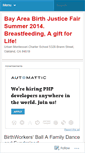 Mobile Screenshot of bayareabirthjusticefair.wordpress.com