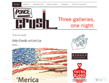 Tablet Screenshot of poncecrush.wordpress.com