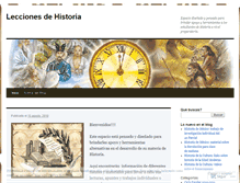 Tablet Screenshot of leccionesdehistoria.wordpress.com