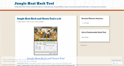 Desktop Screenshot of jungleheathacktool.wordpress.com