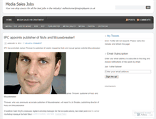 Tablet Screenshot of mediasalesjobs.wordpress.com