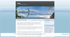Desktop Screenshot of ekobyca.wordpress.com