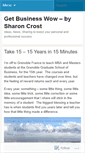 Mobile Screenshot of getbusinesswow.wordpress.com