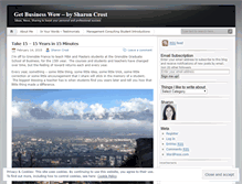 Tablet Screenshot of getbusinesswow.wordpress.com