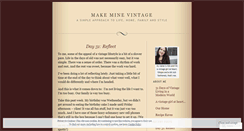 Desktop Screenshot of makeminevintage.wordpress.com