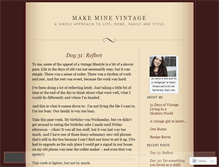 Tablet Screenshot of makeminevintage.wordpress.com