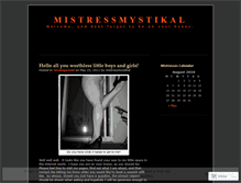 Tablet Screenshot of mistressmystikal.wordpress.com