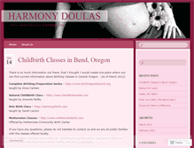 Tablet Screenshot of harmonydoulas.wordpress.com