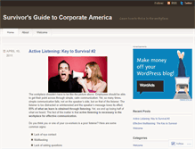 Tablet Screenshot of corporatesurvivorguide.wordpress.com