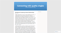Desktop Screenshot of centerforsocialconnectionssingles.wordpress.com