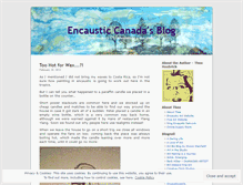 Tablet Screenshot of encausticcanada.wordpress.com