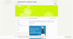 Desktop Screenshot of gotbeautyrevolution.wordpress.com