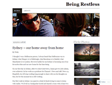 Tablet Screenshot of beingrestless.wordpress.com