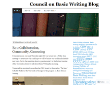 Tablet Screenshot of cbwblog.wordpress.com