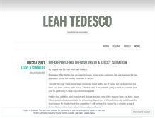 Tablet Screenshot of leahtedesco.wordpress.com