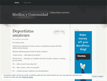 Tablet Screenshot of mediosycomunidad.wordpress.com