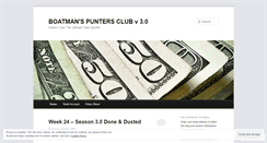 Desktop Screenshot of boatmanspuntersclub.wordpress.com