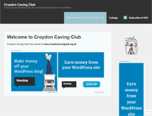 Tablet Screenshot of croydoncavingclub.wordpress.com