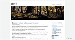 Desktop Screenshot of bbillyd.wordpress.com