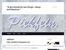 Tablet Screenshot of piekfein.wordpress.com