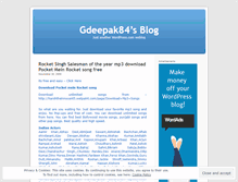 Tablet Screenshot of gdeepak84.wordpress.com