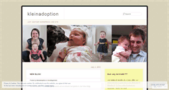 Desktop Screenshot of kleinadoption.wordpress.com