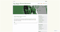 Desktop Screenshot of absentmindedprof.wordpress.com