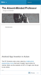 Mobile Screenshot of absentmindedprof.wordpress.com