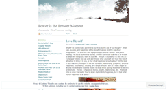 Desktop Screenshot of poweristhepresentmoment.wordpress.com