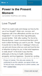 Mobile Screenshot of poweristhepresentmoment.wordpress.com
