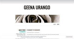 Desktop Screenshot of geenaurango.wordpress.com
