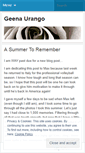 Mobile Screenshot of geenaurango.wordpress.com