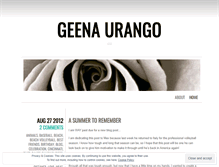 Tablet Screenshot of geenaurango.wordpress.com