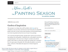 Tablet Screenshot of paintingseason.wordpress.com