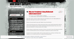 Desktop Screenshot of nbadraftexperts.wordpress.com