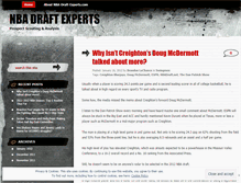 Tablet Screenshot of nbadraftexperts.wordpress.com