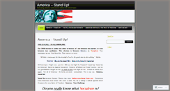 Desktop Screenshot of americastandup.wordpress.com