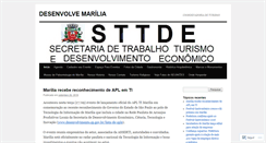 Desktop Screenshot of desenvolvemarilia.wordpress.com