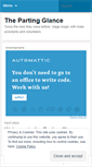 Mobile Screenshot of partingglance.wordpress.com