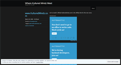 Desktop Screenshot of kulturedmindz.wordpress.com