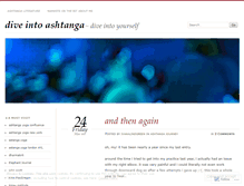 Tablet Screenshot of diveintoashtanga.wordpress.com