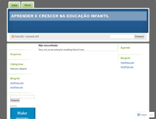 Tablet Screenshot of cenfopeducacaoinfantil.wordpress.com