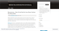 Desktop Screenshot of merchandiseingeneral.wordpress.com