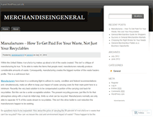 Tablet Screenshot of merchandiseingeneral.wordpress.com