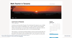 Desktop Screenshot of mathteacherintanzania.wordpress.com