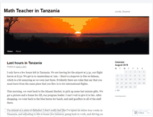 Tablet Screenshot of mathteacherintanzania.wordpress.com