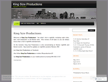 Tablet Screenshot of ksproductions.wordpress.com