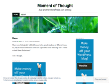 Tablet Screenshot of momentofthought.wordpress.com